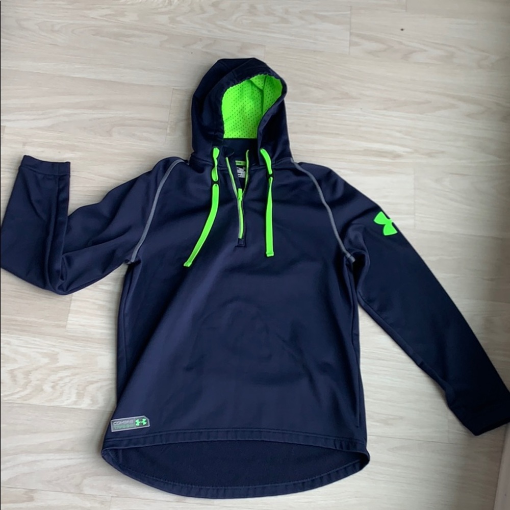 Under Armour blue training zip up size medium